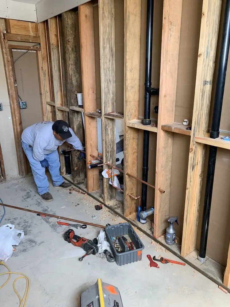Commercial rough-in plumbing for Water Heater Replacement in Brunswick